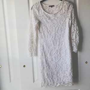 White lace dress